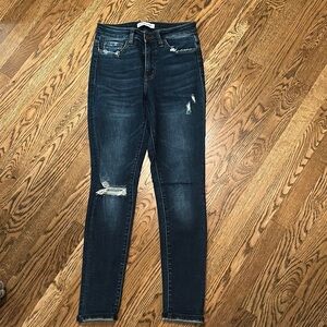 Flying Monkey Blue Skinny Jeans Distressed Style